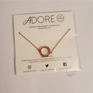 Adore organic circle bracelet rose gold